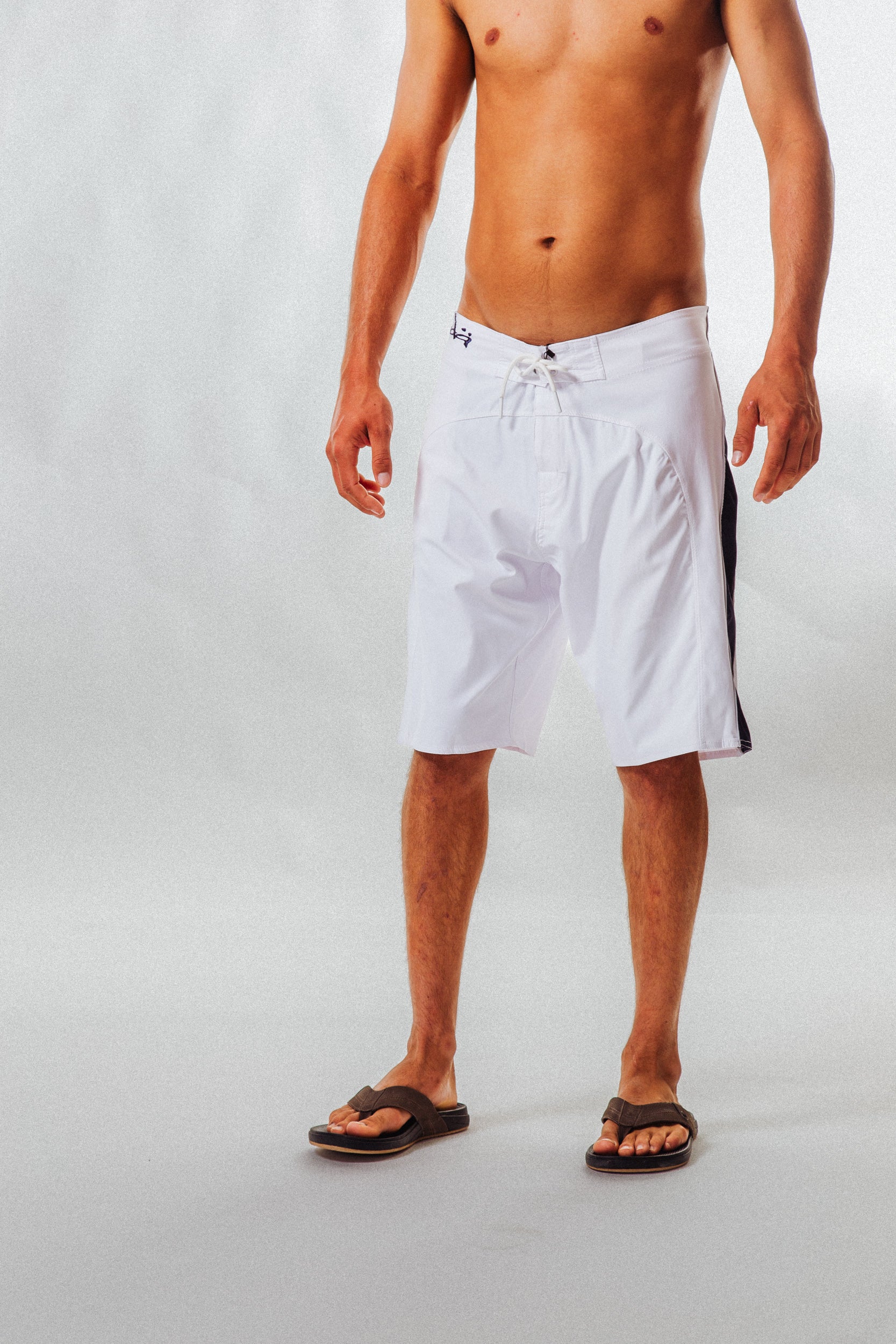 Bermuda White/Navy Board Short
